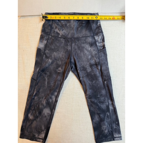 Pants - Womens‎ Tie Dye Capris Leggings High Waisted Pockets Athletic